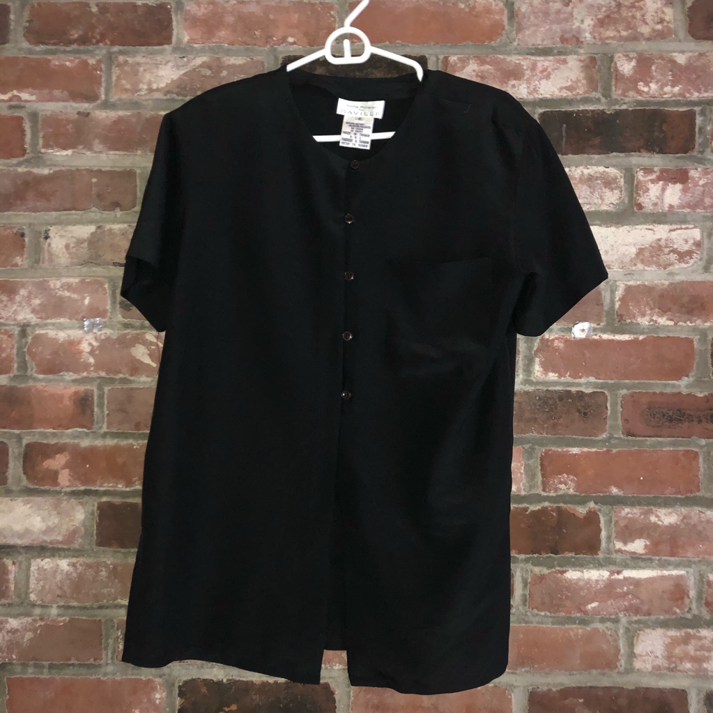 Beautiful Like New Rena Rowan Black Blouse